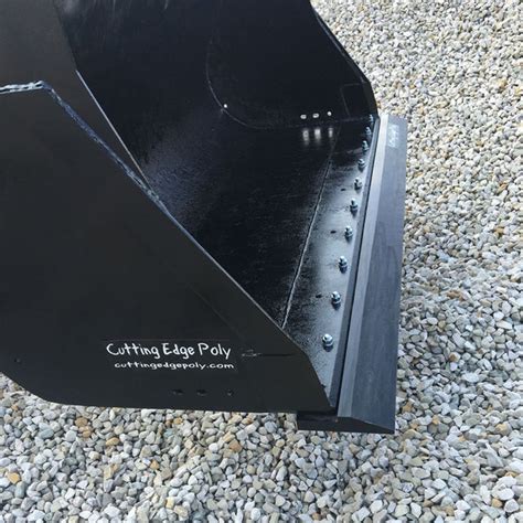 poly cutting edge skid steer bucket|excavator bucket side cutting edge.